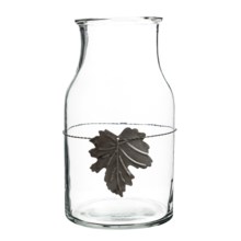 44%OFF ボックスとバスケット ナパホーム＆ガーデン収穫葉のガラスの瓶 Napa Home and Garden Harvest Leaf Glass Jar画像