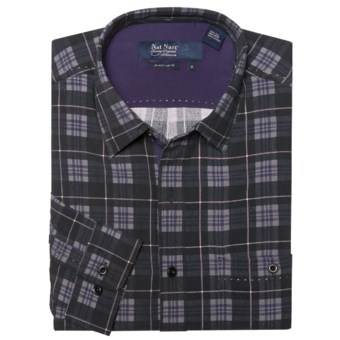 Nat Nast Silk One O’Clock Jump Sport Shirt - Long Sleeve (For Men) in Black Combo