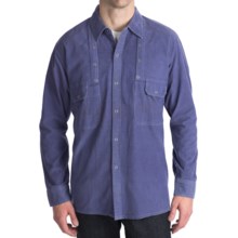 National Outfitters Corduroy Shirt - Long Sleeve (For Men) in Blue - 2nds