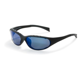 Native Eyewear Attack Sport Sunglasses - Polarized in Asphalt/Blue Reflex