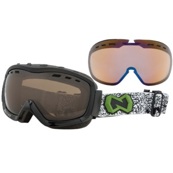 Native Eyewear Kicker Snowsport Goggles - Interchangeable Polarized Lenses in Asphalt/Iron/Amber