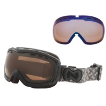 Native Eyewear Kicker Snowsport Goggles - Interchangeable Polarized Lenses in Carbon Fiber/Asphalt/Amber - Closeouts