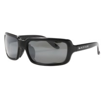 Native Eyewear Lodo Sunglasses - Polarized Reflex Lenses (For Women) in Iron/Silver Reflex - Closeouts