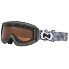 Native Eyewear Riva Polarized Snowsport Goggles in Charcoal/Amber - Closeouts