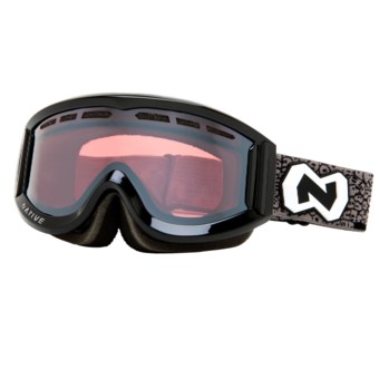 Native Eyewear Riva Snowsport Goggles - Polarized Reflex Lenses in Iron/Chrome Reflex