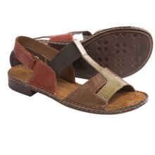 Naturalizer Ravanna Sandals - Leather, T-Strap (For Women) in Banana Bread - Closeouts