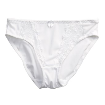 Naturana Classic Underwear Briefs - Lace Panels (For Women) in White
