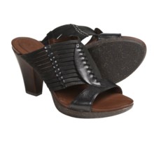 Naya Aloha Sandals - Leather (For Women) in Black - Closeouts