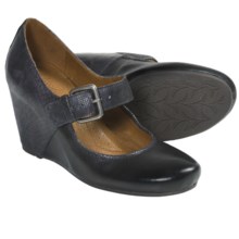 Naya Jacinta Wedge Mary Jane Shoes (For Women) in Black - Closeouts