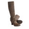 Naya Juniper Tall Boots - Suede-Leather (For Women) in Lunar Taupe
