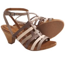 Naya Tatiana Strappy Sandals - Leather (For Women) in Grey Multi - Closeouts