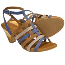 Naya Tatiana Strappy Sandals - Leather (For Women) in Navy Multi - Closeouts