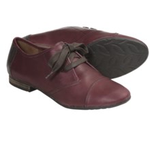 Naya Teak Shoes - Leather, Oxfords (For Women) in Wine - Closeouts