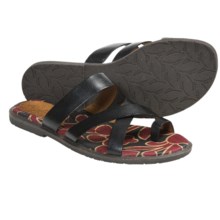 Naya Zoe Sandals - Leather (For Women) in Black - Closeouts