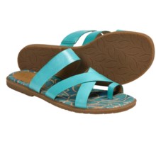 Naya Zoe Sandals - Leather (For Women) in Turquoise - Closeouts