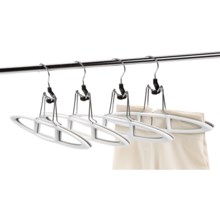 neatfreak! Non-Slip Pant and Skirt Hangers - 4-Pack in White/Grey - Closeouts