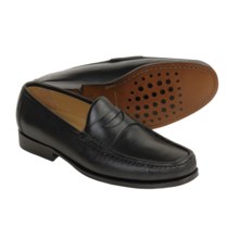 Neil M Norman Penny Loafer Shoes - Leather (For Men) in Black - Closeouts