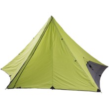 Nemo Pentalite Pyramid Shelter - 4-Person, 3-Season in Birch Leaf Green - Closeouts