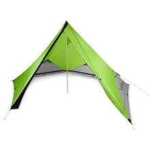 Nemo Pentalite Pyramid Tent with Footprint and Pawprint - 4-Person, 3-Season in Birch Leaf Green - Closeouts