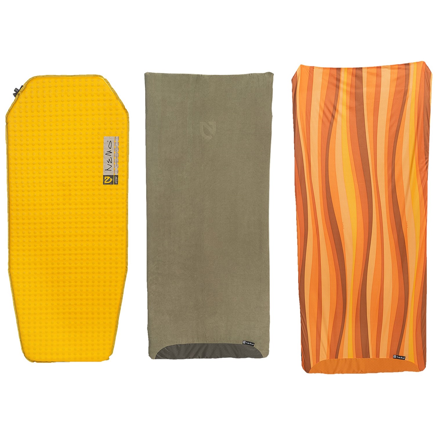 Nemo Zor Short SelfInflating Sleeping Pad, Pillow Top and Slipcover