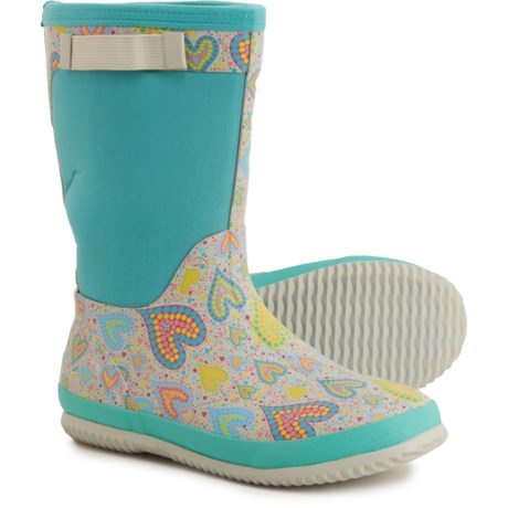Northside Neo Rain Boots - Waterproof (For Girls) - GRAY/MINT (12T )