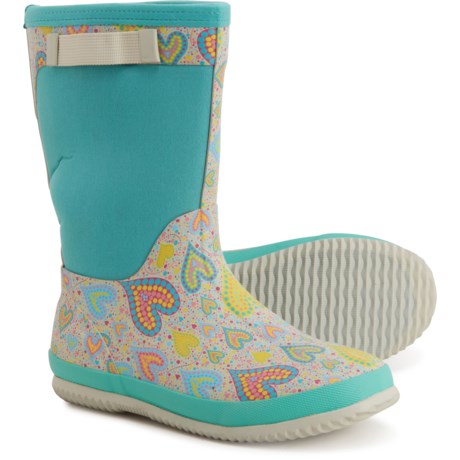 Northside Neo Rain Boots - Waterproof (For Infant and Toddler Girls) - GRAY/MINT (10T )
