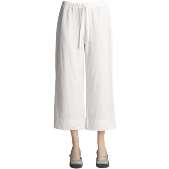 Neon Buddha Ankle Pants - Stretch Cotton (For Women) in White
