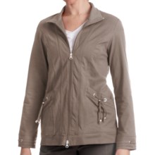 Neon Buddha Aurora Stretch Jersey Jacket (For Women) in Dusty Pebble - Closeouts