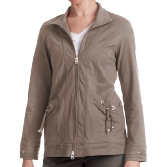 Neon Buddha Aurora Stretch Jersey Jacket (For Women) in Dusty Pebble