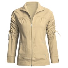 Neon Buddha Cotton Zip Jacket - Sleeve Ties (For Women) in Bamboo - Closeouts