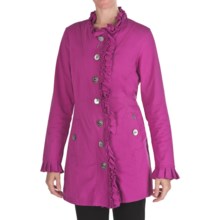 Neon Buddha Downtown Ruffled Car Jacket (For Women) in 265 Winterberry - Closeouts