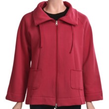 Neon Buddha Fleece Swing Jacket (For Women) in Red - Closeouts