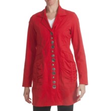 Neon Buddha Fullerton Car Jacket - Stretch Jersey (For Women) in Bold Red - Closeouts