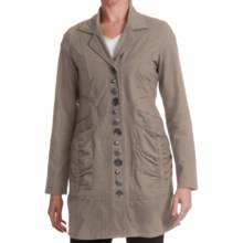 Neon Buddha Fullerton Car Jacket - Stretch Jersey (For Women) in Dusty Pebble - Closeouts