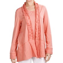 Neon Buddha Halton Swing Jacket - Stretch Cotton Jersey (For Women) in Lively Peach - Closeouts