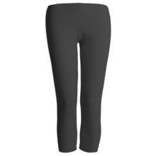 Neon Buddha Skinny Capri Leggings - Stretch Cotton Jersey (For Women) in Black - Closeouts