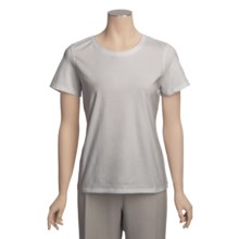 Neon Buddha T-Shirt - Cotton, Short Sleeve (For Women) in Studio Grey - Closeouts