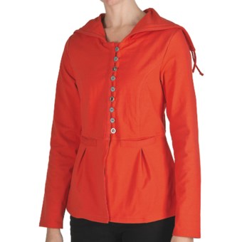 Neon Buddha Tuesday Afternoon Swing Jacket - Hooded (For Women) in 977 Bold Red