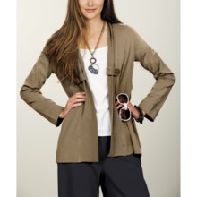 Neon Buddha Urban Tab Jacket - Stretch Cotton Jersey (For Women) in Khaki - Closeouts