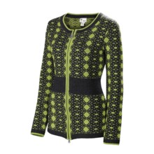 Neve Alba Zip Cardigan Sweater - Merino Wool (For Women) in Sprout - Closeouts
