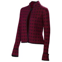Neve Alice Cropped Sweater - Cotton-Wool (For Women) in Wine - Closeouts