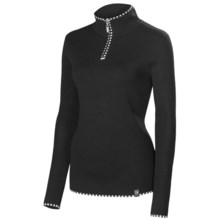 Neve Annabelle Sweater - Zip Neck, Long Sleeve (For Women) in Black - Closeouts