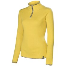 Neve Annabelle Sweater - Zip Neck, Long Sleeve (For Women) in Canary - Closeouts