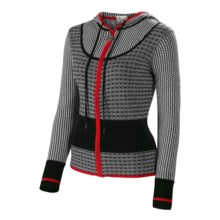 Neve Avery Combed Cotton Hoodie Sweater - Full Zip (For Women) in Black - Closeouts