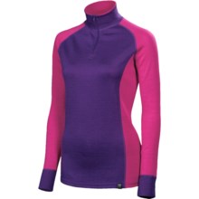Neve Bivi Base Layer Top - Zip Neck, Long Sleeve (For Women) in Hot Pink - Closeouts