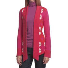Neve Carla Ikat Cardigan - Combed Cotton (For Women) in Pink - Closeouts