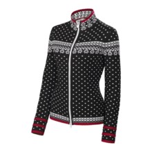 Neve Cecily Zip Cardigan Sweater - Merino Wool (For Women) in Black - Closeouts