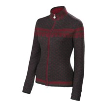 Neve Cecily Zip Cardigan Sweater - Merino Wool (For Women) in Wine - Closeouts