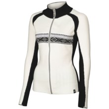 Neve Claire Zip Sweater - Merino Wool, Long Sleeve (For Women) in Snow - Closeouts
