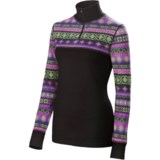 Neve Fair Isle Shirt - Zip Neck, Long Sleeve (For Women)